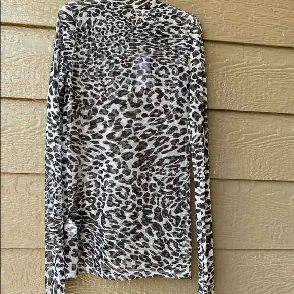 NWT Antistar Black Leopard Printed High Neck Top - Picture 2 of 10